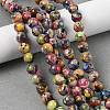 Dyed Natural Regalite/Imperial Jasper/Sea Sediment Jasper Beads Strands G-B124-C01-19-5