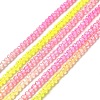 Transparent Gradient Color Glass Beads Strands GLAA-H021-01A-20-2