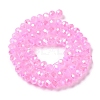 Baking Electroplate Glass Beads Strands DGLA-A039-J6MM-B09-2