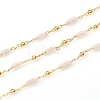 3.28 Feet Handmade Natural Rose Quartz Beaded Chains X-CHC-E021-01D-1
