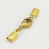 Clip Ends With Lobster Claw Clasps X-KK-G144-G-2