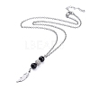 Pendant Necklaces and Stretch Bracelets Sets SJEW-JS01071-03-4