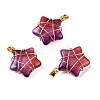 Lampwork Pendants GLAA-T023-06K-2