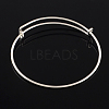 Adjustable Iron Expandable Bangle Making BJEW-YW0001-03RG-2