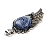 Natural Blue Spot Jasper Big Pendants G-G112-02AS-11-2