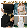 1Pc Ethnic Style Alloy & Iron Coin Tassel Waist Body Chains for Women AJEW-GF0014-23-5