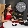 4Pcs 2 Styles Iron Candle Holder AJEW-FG0003-38-7
