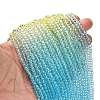 Transparent Painted Glass Beads Strands DGLA-A034-T4mm-A13-2