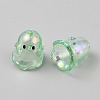 Transparent Acrylic Bead Caps TACR-WH0021-20B-2
