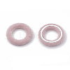 Faux Mink Fur Covered Linking Rings X-WOVE-N009-07I-2