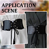 1Pc Imitation Leather Stretch Knot Waist Belts for Women AJEW-CL0002-91B-5
