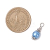8Pcs Imitation Pearl Acrylic Pendants PALLOY-JF04220-02-2