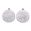 Non-Tarnish 201 Stainless Steel Pendants STAS-R106-08-1