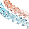Transparent Painted Glass Beads Strands DGLA-A034-T8mm-A19-4