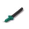 Glass Seed Beaded Sword Big Pendants PALLOY-CJ00145-4