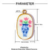 Handmade Porcelain Pendants PR-OY001-02G-2