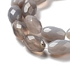 Natural Grey Agate Beads Strands G-P520-C11-01-4