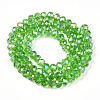 Electroplate Glass Beads Strands EGLA-A044-T6mm-B11-3