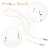 WADORN 2Pcs 2 Style ABS Plastic Imitation Pearl Beaded Bag Handles FIND-WR0006-64-3