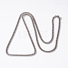 Tarnish Resistant 304 Stainless Steel Curb Chain Necklaces NJEW-I194-22-2