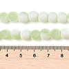 Frosted Crackle Glass Beads Strands GLAA-U001-6mm-M09-4