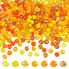HOBBIESAY 7 Strands 7 Style Electroplate Transparent & Opaque Solid Color Glass Beads Strands EGLA-HY0001-03A-1
