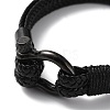 Leather Braided Cord Bracelet BJEW-F460-08B-2