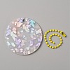 Translucent Acrylic Disc Pendant Keychain KEYC-WH0027-85D-02-2