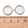 Non-Tarnish 304 Stainless Steel Pendant Cabochon Settings LS-X-STAS-K202-03E-P-3