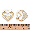 Rack Plating Brass Micro Pave Clear Cubic Zirconia Hoop Earrings EJEW-M223-02G-3