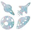 Waterproof PVC Colored Laser Stained Window Film Adhesive Stickers DIY-WH0256-041-1