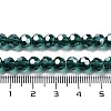 Electroplate Transparent Glass Beads Strands EGLA-A035-T6mm-A18-4