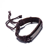 Unisex Trendy Leather Cord Bracelets BJEW-BB15547-A-3