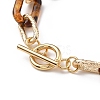 Acrylic & Aluminum Paperclip Chain Bracelets BJEW-JB05329-4