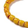 Handmade Lampwork Chevron Beads Strands X-LAMP-K041-01B-10-4