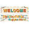 Paper Hanging Banner Classroom Decoration AJEW-WH0340-004-1