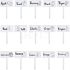 1 Set Acrylic Plant Labels AJEW-CA0004-57A-1