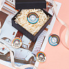 GOMAKERER 4Pcs 2 Styles Flat Round & Rainbow with Word You Are Safe with Me Enamel Pins FIND-GO0001-85-4