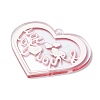 Valentine's Day Transparent Acrylic Pendant LS-OACR-A025-02G-2