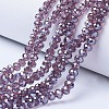 Electroplate Glass Beads Strands EGLA-A044-T2mm-A13-1