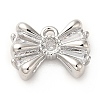 Brass Micro Pave Clear Cubic Zirconia Pendants LS-ZIRC-P113-03P-1