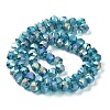 Electroplate Transparent Glass Beads Strands EGLA-I018-AB07-2