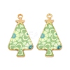 Christmas Theme Rack Plating Alloy Pendants FIND-M020-02A-G-1