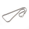 304 Stainless Steel Rope Chain Necklaces STAS-M174-010P-A-2