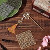 12Pcs 3 Colors Alloy Filigree Joiners Findings FIND-CA0004-94-4