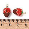 Alloy Enamel Pendants PALLOY-T094-04C-05-3