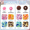 800Pcs 8 Colors Frosted Opaque Acrylic Beads OACR-TA0001-51-3