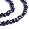 Synthetic Blue Goldstone Beads Strands G-E560-C02-4mm-3