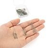 60Pcs 3 Style Ion Plating(IP) 304 Stainless Steel Eye Pins STAS-LS0001-62MC-4