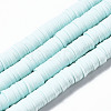 Handmade Polymer Clay Beads Strands CLAY-R089-8mm-142-1